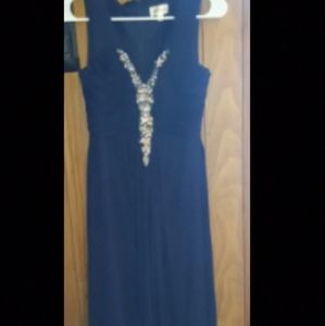 Royal blue prom dress worn once good condition